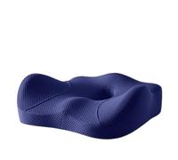 Cojín Lumbar, Ortopedico Cojin Coxis, Almohada Lumbar para Oficina y Casa, Coche, Respaldo Lumbar, Cojín Ergonómico Grande para Silla de Oficina con Funda Extraíble,Dark Blue,Seat Cushion