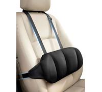 Cojín Lumbar para Asiento de Coche con Soporte de Espuma Viscoelástica para la Zona Lumbar y la Cintura Diseño con Punta Convexa Funda Lavable Correas Ajustables para Vehículos Viaje Silla de Oficina