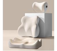 Cojin Lumbar y Almohada de Cuello para Suzuki Celerio Basic/Club/Comfort 2014-2020 2021 2022 2023 2024 2025 2026, Extraíble Reposacabezas de Coche y Cojín Lumbar, Cojín Lumbar Coche