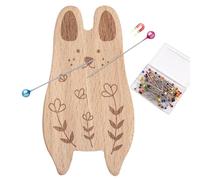 Cojín magnético para alfileres, soporte magnético para agujas con forma de animal, con 100 alfileres, organizador de clips para el pelo, organizador de clips de papel para acolchar, confección