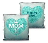 Cojín mamá. Regalos Día de la Madre. Cojín Personalizado. Regalos Originales. Varios diseños. Reina Azul