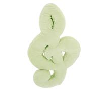 Cojín Musical de Felpa y Algodón PP para Sofá y Cama Decorativa | Forma de Nota, Estilo Kawaii Artístico, Soporte Lumbar, Color Verde Claro, para Dormitorios