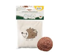 Cojín natural de lino de Grünspecht para bebés, ecológico, aprox. 13 x 13 cm erizo