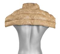 Cojín nuca, espalda superior y hombros con cuello - batik oro - Saco térmico de semillas - Almohada cervical - Huesos de cerezas