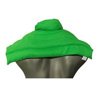 Cojín nuca, espalda superior y hombros con cuello - verde claro - Saco térmico de semillas - Almohada cervical - Huesos de cerezas -