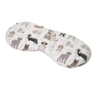 Cojín orgánico para los ojos y semillas de lino "Liebe Hunde" para relajarse, refrescar, calentar o para yoga