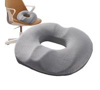 Cojín ortopédico con forma de donut - Espuma de memoria Kokcyx Cojín de presión después del asiento cómodo | Almohadilla de anillo portátil para aliviar el dolor para mujeres hombres embarazadas madre