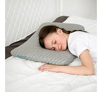 Cojín ortopédico Infantil de 5 cm de Altura con Funda de Almohada de bambú | Premium Memory Foam Niños Almohada | Almohada Cervical para niños y niños pequeños | Funda termorregulador (3 - 12 años)