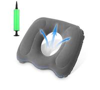 Cojín Ortopédico Inflable,Cojin Antiescaras,Cojín Coxis Inflable con Bomba,Cojin Ergonomico Silla Oficina,Cojin Coxis,para Dolor en la Rabadilla,Próstata,Cojin Hemorroides,para Oficina,Silla de Ruedas