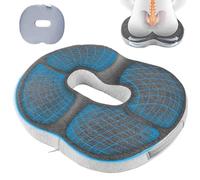 Cojín ortopédico para asiento, anti-decúbito para silla de oficina, ergonómico, alivio para el coxis, hemorroides, cadera, cojín para el coxis, cojín para asiento de sofá, oficina, coche, silla de