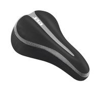 Cojín para Asiento de Bicicleta, 29,5 x 17 cm, Gel para Asientos de Bicicleta, Impermeable y Suave, Almohadillas de Gel Ajustables para spinnbikes, Bicicletas al Aire Libre, Hombres y Mujeres