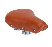 Cojín para Asiento de Bicicleta con Remaches Vintage para Glúteos Anchos | Funda de Piel Sintética, Muelles de Doble Amortiguador, Uso en Montaña y Carretera, Compatible con Bicicleta Estática