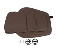 Cojín para asiento de coche, 1 unidad, piel de napa para soporte de fila delantera, espalda y cadera, color marrón o negro, adecuado para la mayoría de interiores de vehículos (marrón)