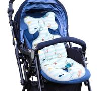 Cojín para asiento de coche de bebé | Inserto de asiento de coche para recién nacidos - Alfombrillas de almohada de soporte para la cabeza y el cuerpo para cochecito de bebé para asientos de cochecito