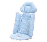 Cojín para asiento de cochecito, cojín para cochecito de bebé, cojín de 84 x 41 cm, cómodo forro de asiento con soporte para la cabeza y el cuerpo, cojín para cochecito, forro para cochecito