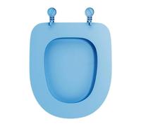 Cojín para asiento de inodoro: material EVA, almohadilla suave y más gruesa, tapa portátil | Perfectamente ideal para tipo O/U/V, accesorio de baño, tapa abatible.