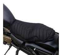 Cojín para asiento de motocicleta, malla 3D, transpirable, absorción de golpes, protección solar para paseos largos, ajuste cómodo, para la mayoría de asientos de bicicleta estándar, color negro