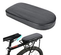 Cojín para Asiento Trasero de Bicicleta, Cómodo Asiento de Bicicleta de Montaña, Funda de Asiento Trasero de Bicicleta de Poliuretano para Portabicicletas(Negro)