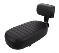 Cojín para asiento trasero de bicicleta con respaldo de espuma gruesa para bicicleta de montaña, comodidad del pasajero, 35 x 17 cm, color negro