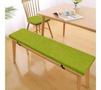 Cojín para Banco 130 * 55 * 3cm (51.2x21.7x1.2in) Cojín Antideslizante para Banco de jardín, Lino, Relleno de Espuma Lavable, Funda extraíble. para Columpio, Patio, Mesa de Come