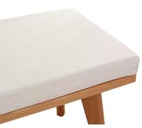 Cojín para Banco de 70x11x1.2 Pulgadas, Antideslizante, para Interiores y Exteriores, con Cremallera, Ideal para Columpios de Porche y Asientos de ventanales. Suave, recupera su Forma rápida