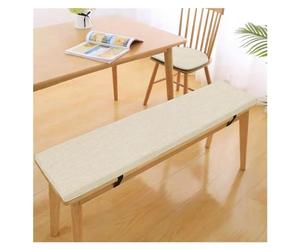 Cojín para Banco de 80x35cm/31x13.8in. Esponja Suave de Alta Densidad, con Correas Antideslizantes, Cremallera Desmontable, cómodo y Transpirable, Ideal para sofás de Madera, terrazas, Suelo