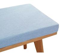 Cojín para Banco de Comedor de 59x13x1.2 Pulgadas, Antideslizante, para Interiores y Exteriores, con Cremallera, Ideal para Columpios de Porche y Asientos de ventanales. Suave, recupera su f