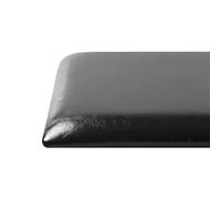 Cojín para banco de comedor de cuero suave impermeable antideslizante para 2-4 asientos, 50 x 50 cm, color negro, ideal para cocina, sala de estar y uso al aire libre