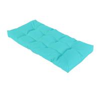 Cojín para banco de exterior, 8 cm de grosor, resistente a la intemperie, para muebles de jardín, antideslizante, 120 x 50 cm, cómodo y duradero, color azul cielo