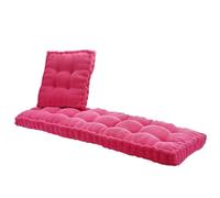 Cojín para banco de exterior, cojín para silla de jardín de 1 a 4 plazas, cojín de 10 cm de grosor, almohada rosa para el hogar y el alféizar de la ventana, 50 x 160 cm, cómodo y elegante