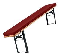 Cojín para banco de exterior de 140 x 40 x 3 cm con respaldo antideslizante, fundas lavables para sillas de banco de cerveza, patio, sillas largas, columpios, comedor y ventana