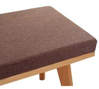 Cojín para Banco de Interior 47x11x1.2 Pulgadas, Antideslizante, para Interiores y Exteriores, con Cremallera, Ideal para Columpios de Porche y Asientos de ventanales. Suave, recupera su for