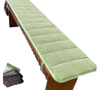 Cojín para Banco de Interior/Exterior - 120cm/150cm/140cm/90cm/100cm X 40cm/35cm/30cm - Cojín de Asiento para Miradores, Patios de Jardín, Sillas Largas, Columpios Y Muebles De Porche(Verde,25x150cm)