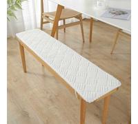 Cojín para Banco de jardín al Aire Libre de 15**59 Pulgadas, cojín de Asiento de Banco Antideslizante, Correas en Cada Lado, Tacto Pero también Resistente al Desgaste.