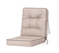 Cojín para banco de jardín, cojín para columpio de jardín, cojín modular, color beige, ancho 60 cm