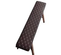 Cojín para banco de jardín para exteriores e interiores, 23 plazas, 120 x 50/100 x 40/90 x 50 pulgadas, cómodo cojín para asiento de patio, columpio, banquete, color café, 40 x 190 cm