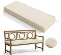 Cojín para Banco para Exteriores E Interiores Impermeable para Muebles de Patio con Lazos Antideslizantes Cojín Largo de Repuesto para Asiento de Patio Columpio de Jardín Porche O Parque