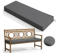 Cojín para Banco para Exteriores E Interiores Impermeable para Muebles de Patio con Lazos Antideslizantes Cojín Largo de Repuesto para Asiento de Patio Columpio de Jardín Porche O Parque
