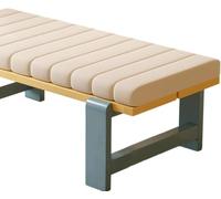 Cojín para Banco Tejido De Felpa Resistente Al Desgaste 120x40 170×45 Cm,Antideslizante,con Cremallera Y Funda Extraíble Lavable,para Jardín,Zapatero Banco De Madera(Milky Tea,110x30x5cm/44x12x2in)