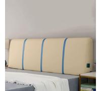 Cojín para cabecero con Correas Color Caqui cojín Rectangular de 150 cm para mesita de Noche cuña Grande para Respaldo Soporte Lumbar almohadón tapizado para Lectura Cama de día Tabla de posicionamie