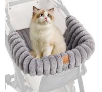 - Cojín para cochecito de bebé - Manta de felpa cálida, accesorios para cochecito con hebilla magnética, cómoda almohadilla para perros, gatos, cachorros | Opción práctica para su uso en interiores