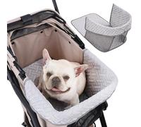 Cojín para cochecito de mascotas, suave funda de transporte, revestimiento impermeable, antideslizante, refrescante, extraíble, para cachorros, gatos, paseos, viajes al aire libre