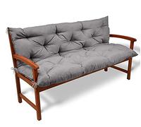 Cojín para columpio de patio al aire libre con respaldo impermeable antideslizante de lujo para silla reclinable de 3 asientos, 100 cm, perfecto para comodidad de jardín y patio