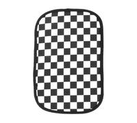 Cojín para consola central, cubierta de armadura de coche | Pistola de descanso de codo automotriz, consola central de reposabrazos de almohada de codo antiarañazos a cuadros y negro para