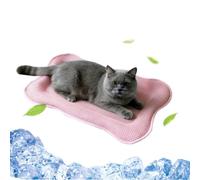 Cojín para dormir portátil para mascotas, 42x58 cm, hueso, enfriamiento de verano, cama para mascotas, para interiores al aire libre, balcón de viaje de coche, terraza para perros, sofá