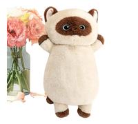 Cojín para el cuerpo del gato, 65 cm, adorable, peluche, almohada para el cuerpo del gato, para niños y niñas, adultos, habitación infantil, sala de estar, dormitorio, sofá, decoración de la cama