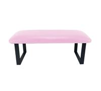 Cojín para las manos y reposabrazos para manicura, Arm Rest For Nails Multicolor Iron Leather Stand Cushion Hand Pillow Manicure Salon Home(Pink)