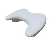 Cojín para las manos y reposabrazos para manicura, Arm Rest For Nails Tilt Manicure Cushion 2 Hands Portable Removable PU White Black(WHITE)
