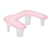 Cojín para las manos y reposabrazos para manicura, Two-Hand Portable Arm Rest For Nails, Manicure Cushion With Tilt Design, PU, Multicolor(Pink)