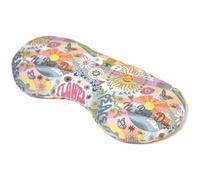 Cojín para los ojos ecológico y semillas de lino "Flower-Power" para relajarse, refrescar, calentar o para yoga